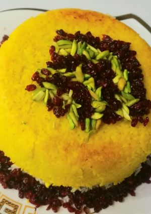 عکسی از دستور ته چین مرغ