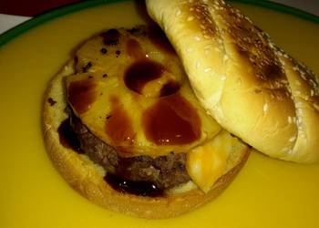 Easiest Way to Cook Perfect Hawaiian N Bison Burger
