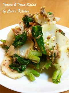A picture of Turnip & Tuna Salad with Mustard Flavor.