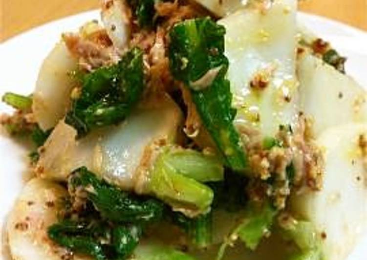 Recipe of Favorite Turnip &amp; Tuna Salad with Mustard Flavor