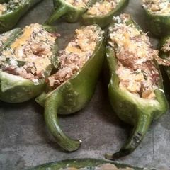 A picture of Stuffed jalapeños.