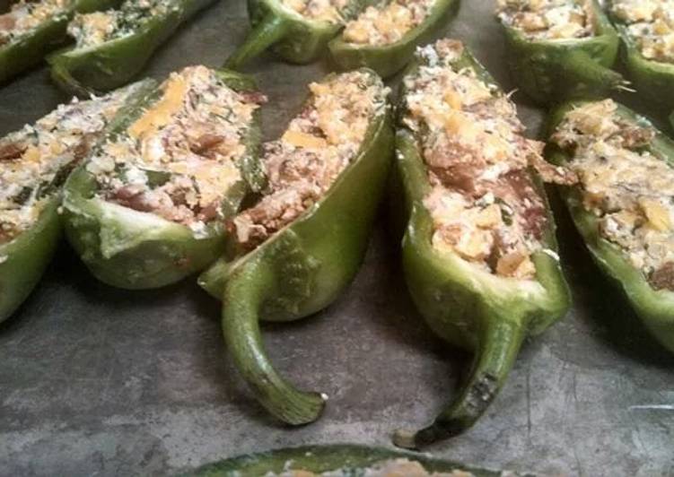 Steps to Prepare Homemade Stuffed jalapeños