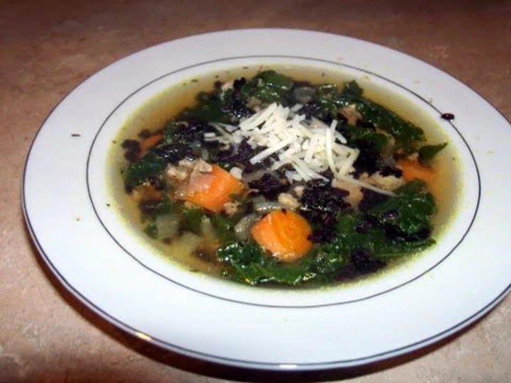 Simple Way Make Recipe Turkey and kale soup with black rice that is Perfect, Tasty}