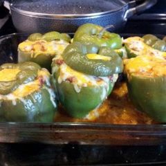 A picture of Stuffed Green Bell Peppers.