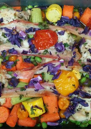 A picture of Colorful Chicken Roast.