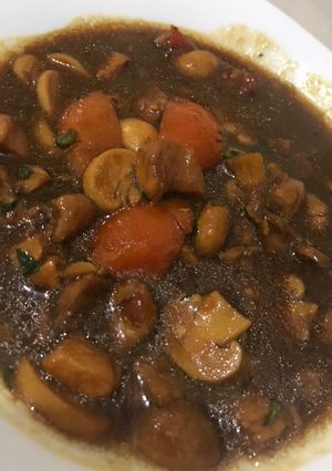 Foto resep Ayam jamur kecap