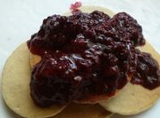 A picture of frozen blackberry