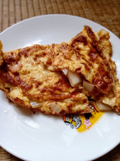 韓式泡菜烘蛋(低醣生酮餐)(方便素)(快速料理)(便當菜)(罐頭料理) 的食譜成品照片