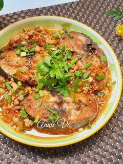 Hình của món Cá ngừ sốt cà.