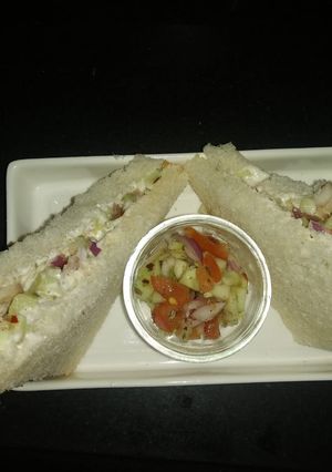 A picture of Mayo veg sandwich.
