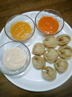 A picture of Veg momos.