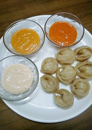 A picture of Veg momos.