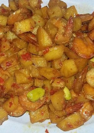 Foto resep Sambal goreng kentang udang