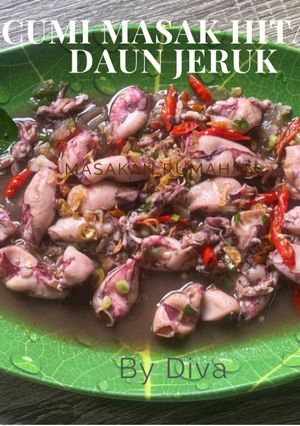 Foto resep Cumi Masak Hitam Daun Jeruk