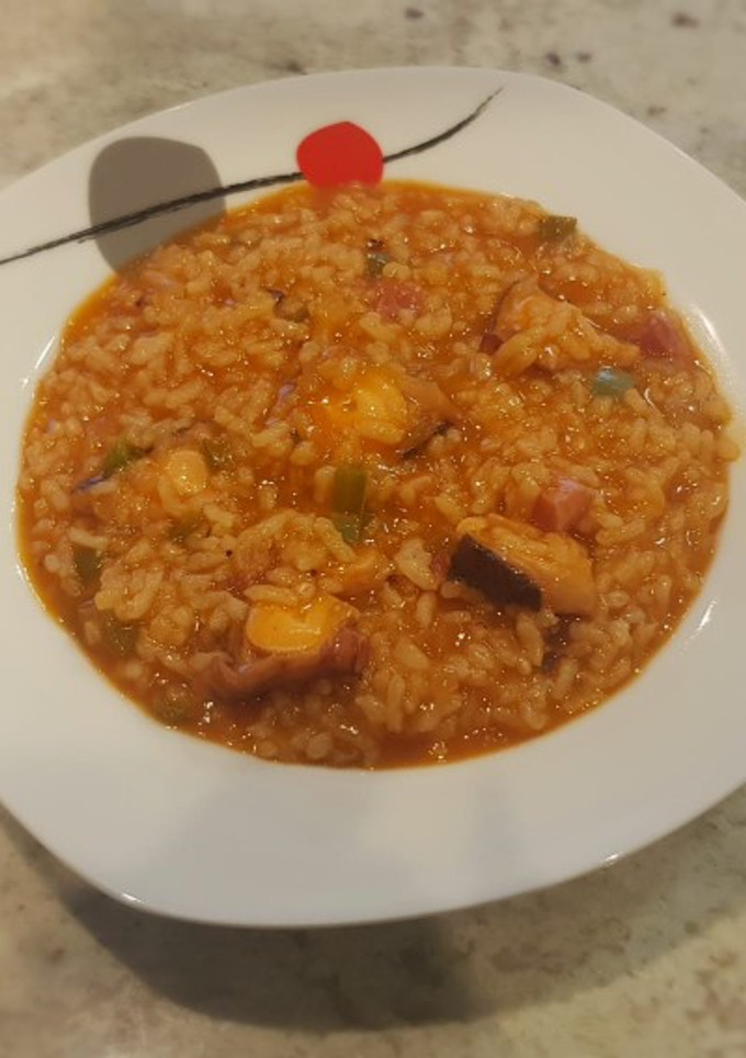 Una foto de Arroz con pulpo