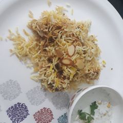 A picture of Mutton biryani.