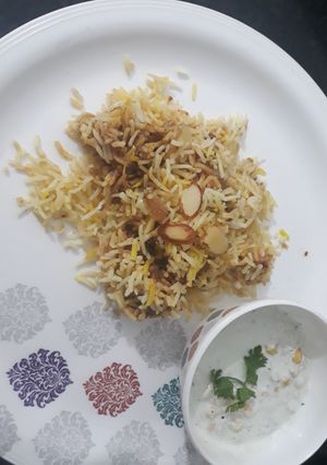 A picture of Mutton biryani.