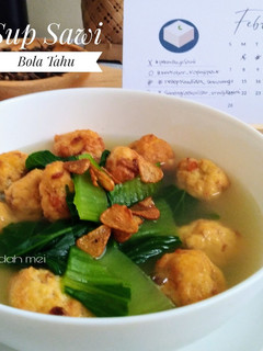 Foto resep Sup Sawi Bola Tahu