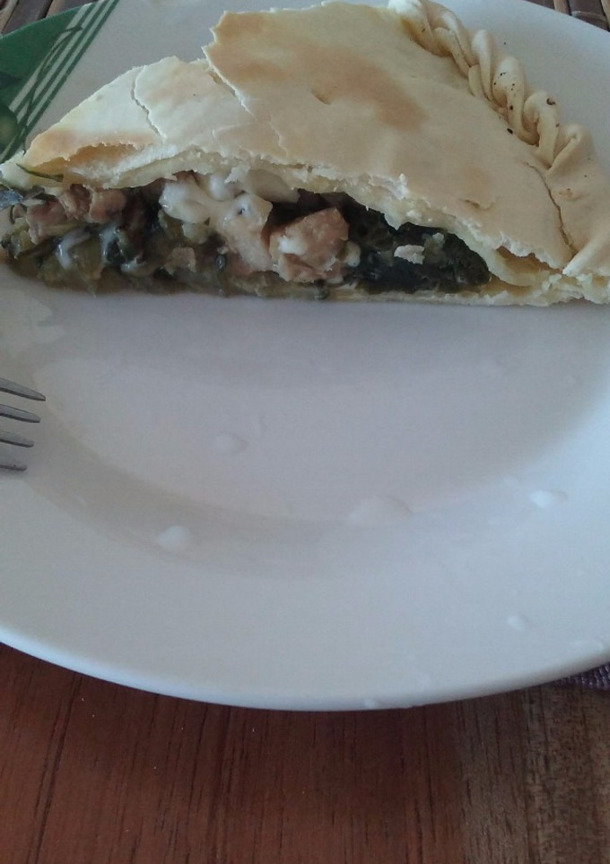 Una foto de Tarta de acelga y pollo