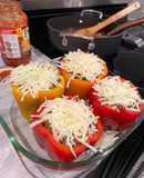 Almuerzo-Cena: Chiles-pimientos rellenos