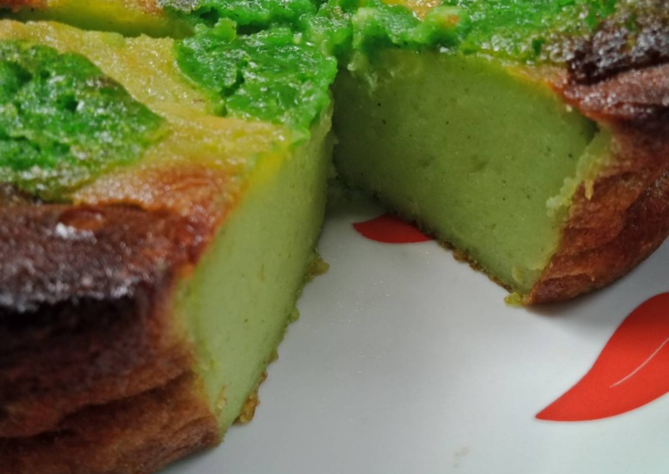 Bingka Bakar Tape Ketan Hijau Mix Kentang