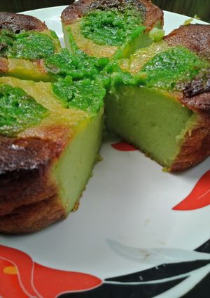 Foto resep Bingka Bakar Tape Ketan Hijau Mix Kentang