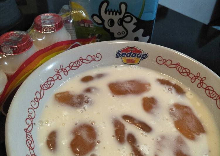 Resep: Kolang Kaling Thai Tea Fiber Creme Untuk Jualan