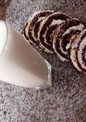 صورة لوصفة عصير الموز والحليب 🍌🍌