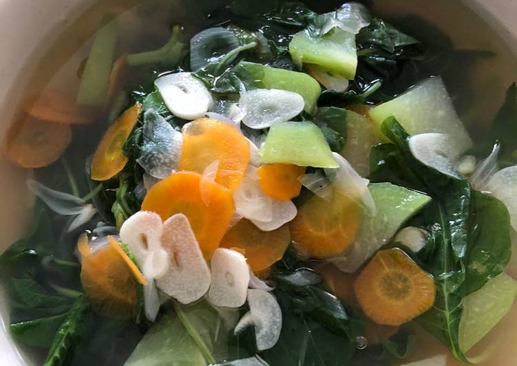 Cara termudah untuk Membuat LezatSayur Bayam (Bening)