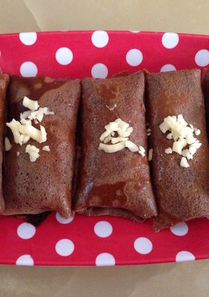Foto resep Dadar gulung pisang keju
