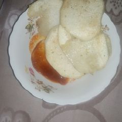 Fried yam with oil& pepper A picture of Fried yam with oil& pepper.