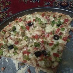 A picture of Homemade pizza.