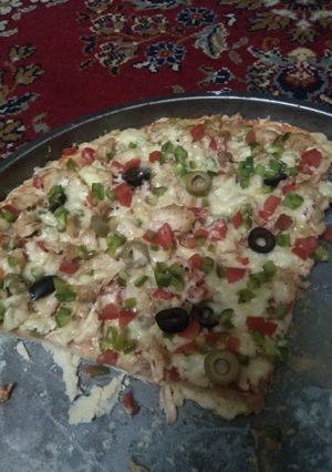 A picture of Homemade pizza.