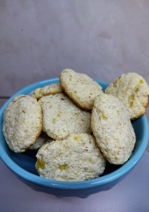 Una foto de Galletitas de coco y banana