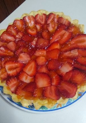 Una foto de Tarta de frutilla🍓