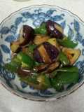 Eggplant & Green Pepper with Sweet Miso