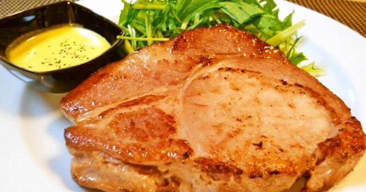 Ham Steak With Honey Mustard Sauce