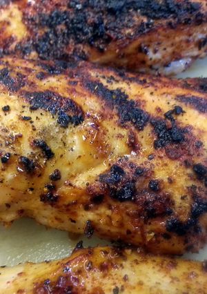A picture of Bourbon Citrus Chicken.