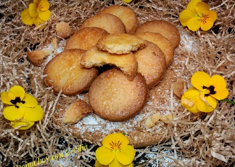 Galletas de mantequilla con coco "Sablés noix coco"