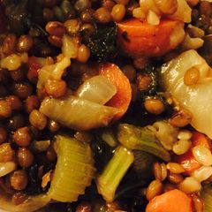 A picture of Lentil Fennel Soup.