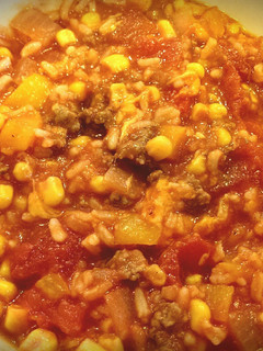 A picture of Cheesy Stuffed Pepper Casserole.