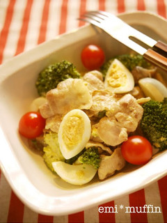 A picture of With Pork A Side Dish Treat Deli Salad.