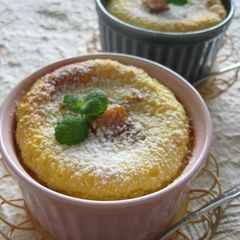 A picture of Caramel Kabocha Squash Cream Cheese Clafoutis.