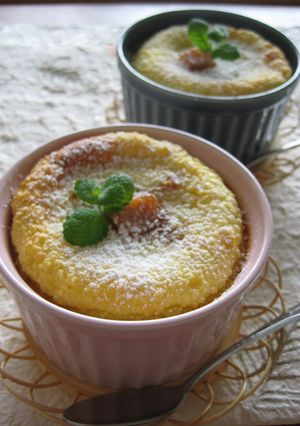 A picture of Caramel Kabocha Squash Cream Cheese Clafoutis.
