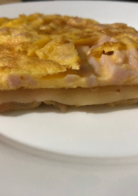 Una foto de Tortilla francesa doble