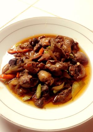Foto resep Ati ampela saus petai