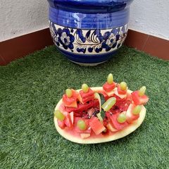 A picture of Watermelon pops.
