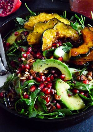 A picture of utumn Arugula Salad.