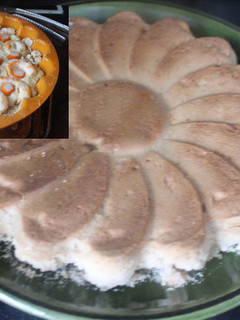 Una foto de Torta de gambas y surimi