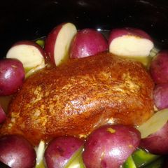 A picture of Jessie's slow cooked Pineapple Pork Roast.